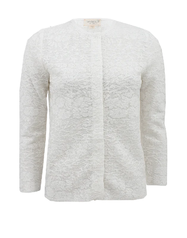 Long Sleeve Crewneck Cardigan Artistic Women's Avant - 