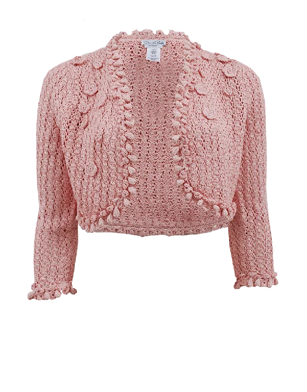 Crochet Cardigan with Flower Business