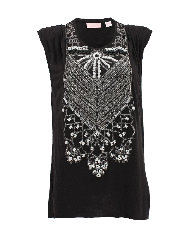 Embellished Muscle Tank Streetwear Style for 