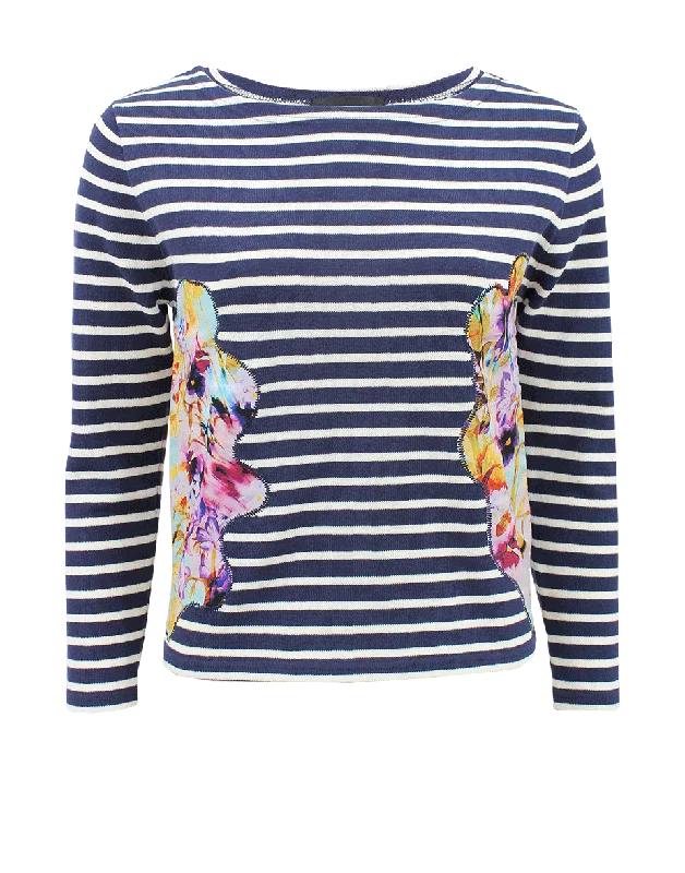 Long Sleeve Print Solange Top Dynamic Women's Moto