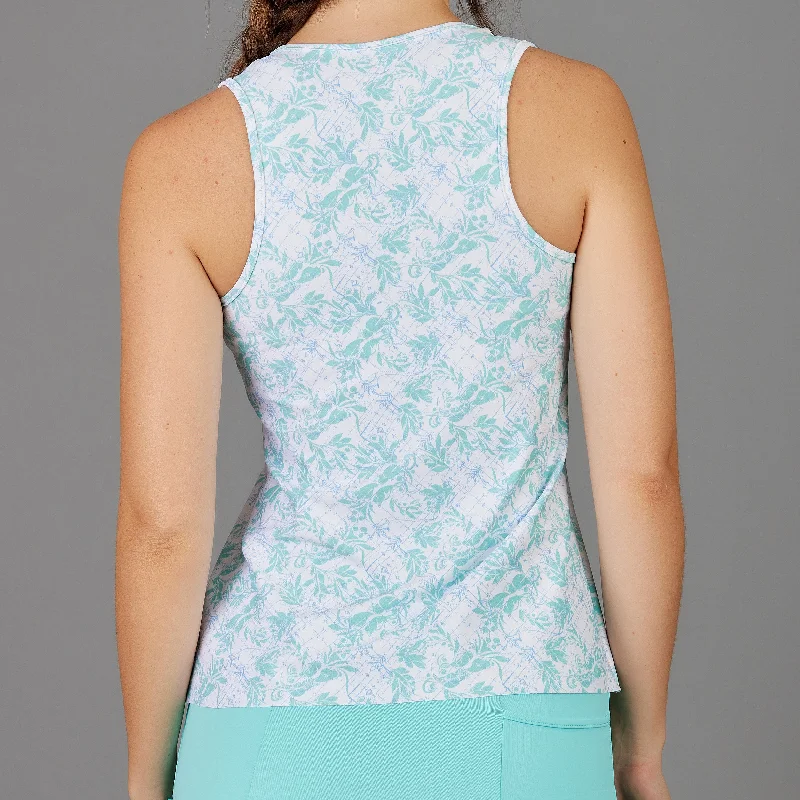 Cyan Fullback Tank Top (print) Vacation