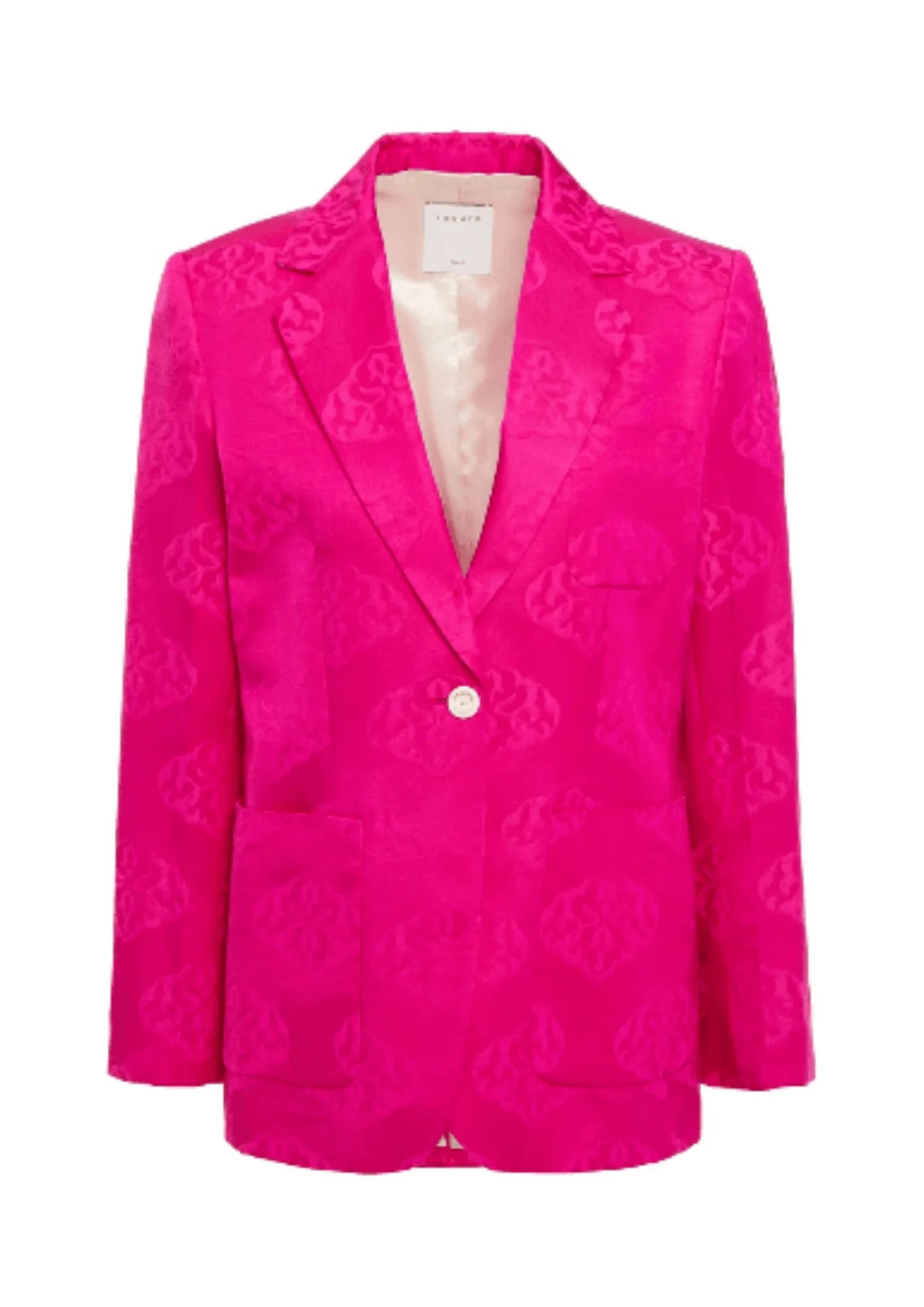FUCHSIA JACQUARD BLAZER Dapper Women's Bow - adorned