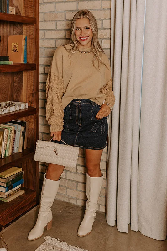 Wrapped Around Your Finger Sweater in Khaki Sharp Women's Italian