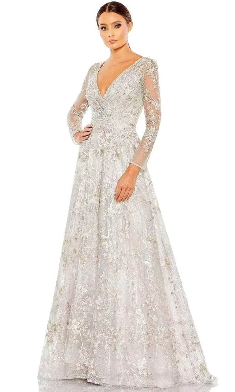 Mac Duggal 20402 - Long Sleeve Dress Monochromatic Office Style