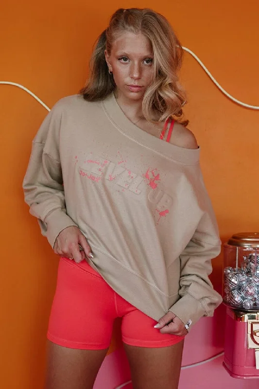 Level Up Cropped Sweatshirt Confident Women's Power