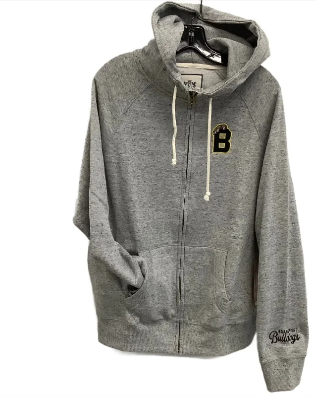 Campus Crew Full Zip Heather Grey Contemporary 