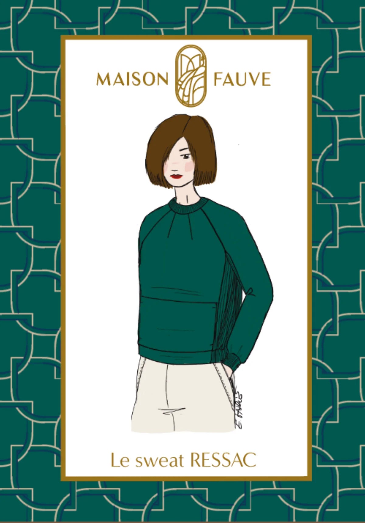Ressac Sweatshirt - Sewing Pattern | Maison Fauve Elegant Women's Formal 