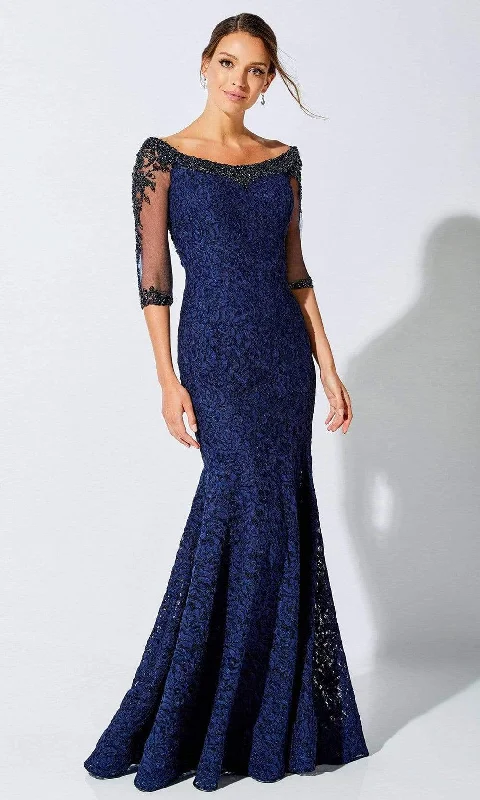 Ivonne D by Mon Cheri - 221D52 Bateau Trumpet Mother of the Bride Dress Scandinavian