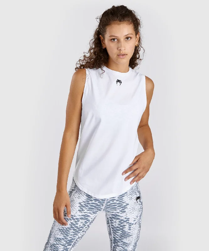 Venum White Snake Tank Top for Women - White Dapper Women's Bow - adorned
