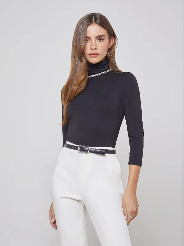 Aja Turtleneck Sleek Women's Metallic
