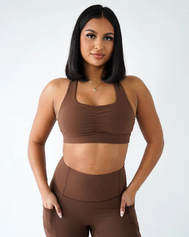Performance Scrunch Bra - Clay Dynamic Women's Moto