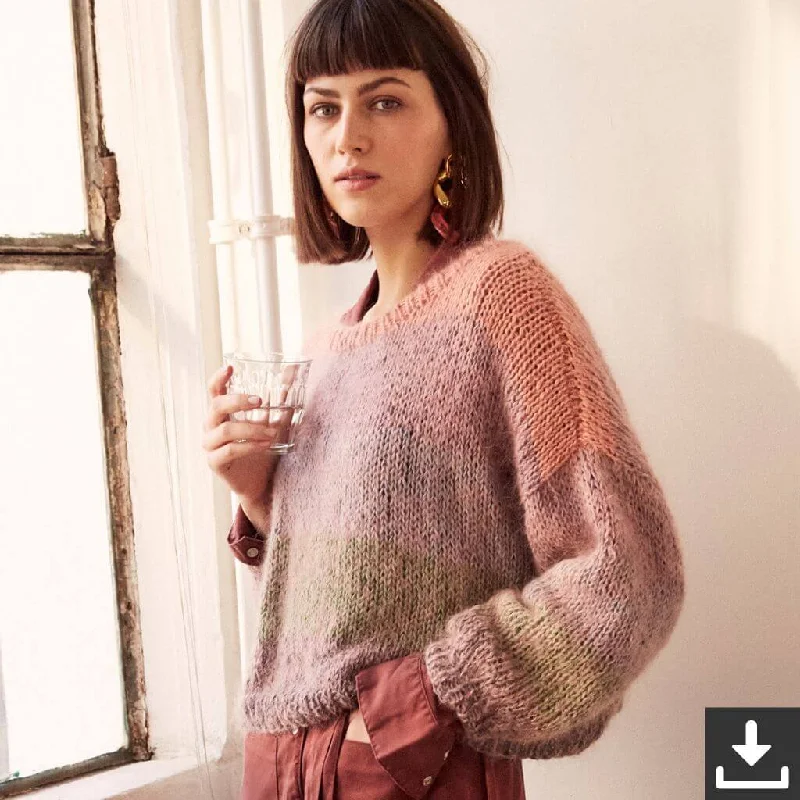 Lässiger Damen Pullover Strickset - Lana Grossa (PDF) Youthful Women's Anime - inspired Lässiger Damen Pullover Strickset - Lana Grossa (PDF) Youthful Women's Anime - inspired