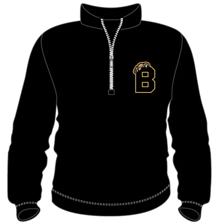 1/4 Zip "B" Left Chest Logo Scandinavian