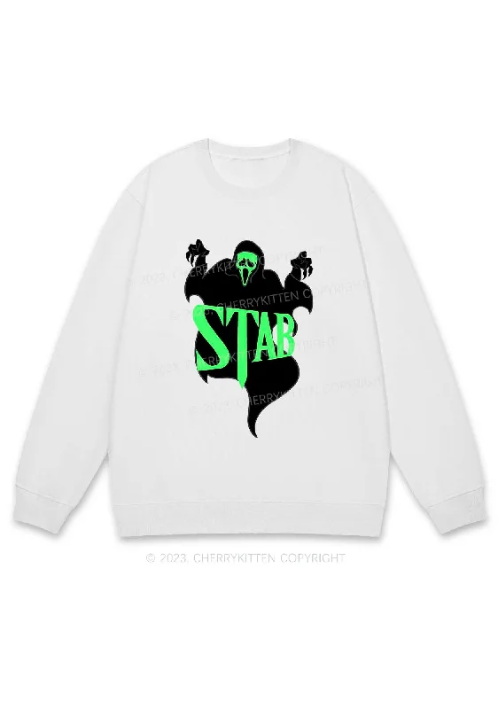 Stab Ghost Halloween Y2K Sweatshirt Cherrykitten Tough Women's Military - inspired