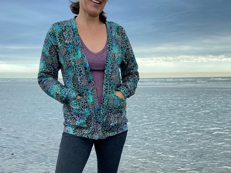 PDF Pattern - Salt Air Cardigan - Adult Female/Curve Fit | Waves & Wild Athletic Women's 