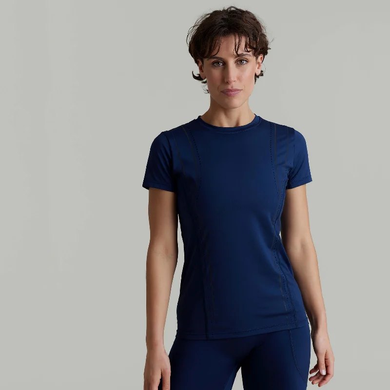 CLQ Zone Short Sleeve Top - French Navy French