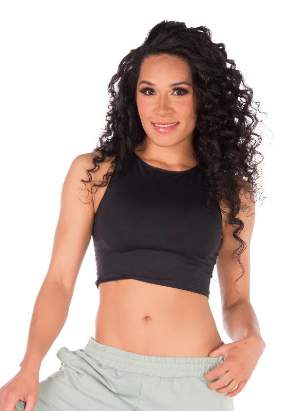 Basic Crop Top Bali - Black Traditional Women's 