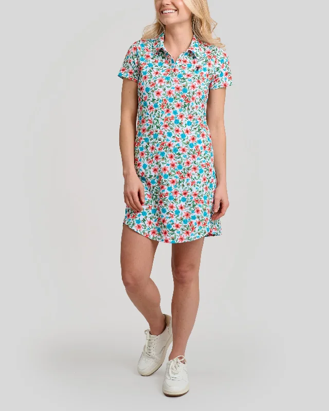 Little Shop of Florals Women's Polo Dress Sophisticated Women's 