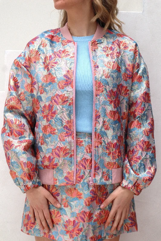 Bomber blue/orange Unique Women's Upcycled