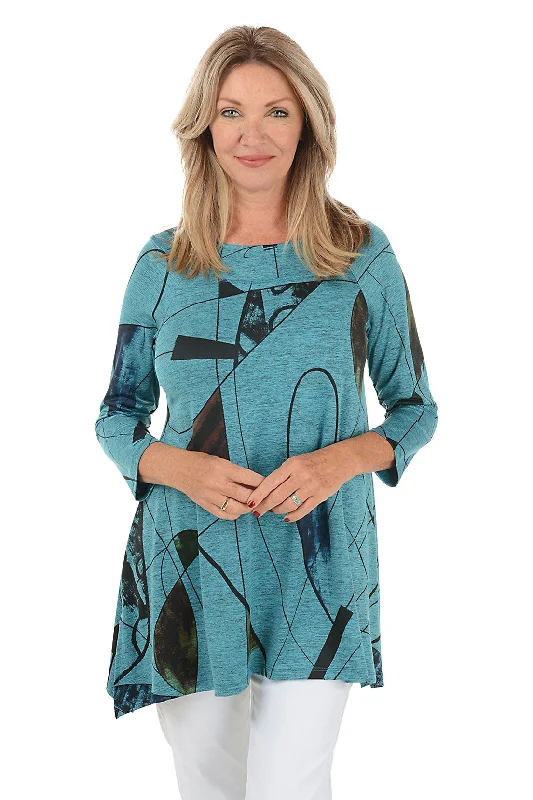 Curious Shark Bite Stretch Knit Top Refined Women's 
