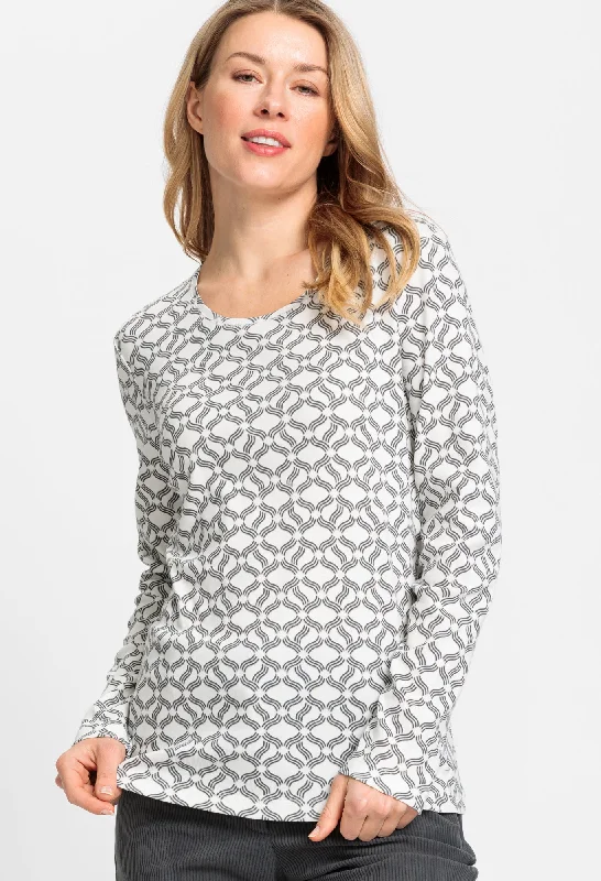 Graphic Print Slim Fit Top purpose