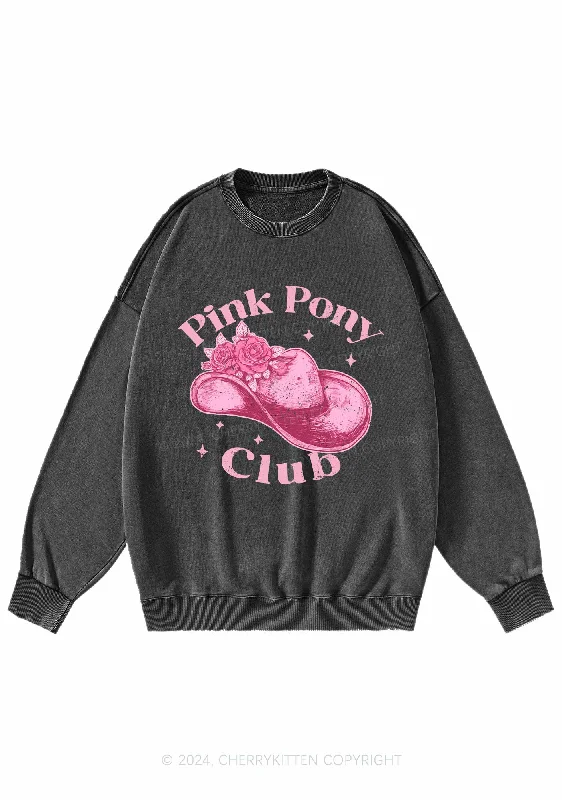 Pink Pony Club Y2K Washed Sweatshirts Cherrykitten Country