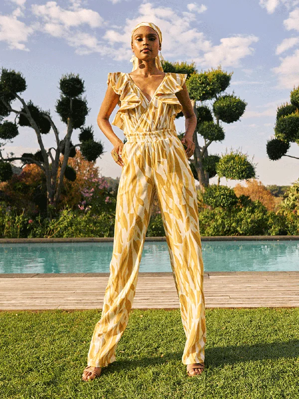 Leer Pants - Jardin Mustard European