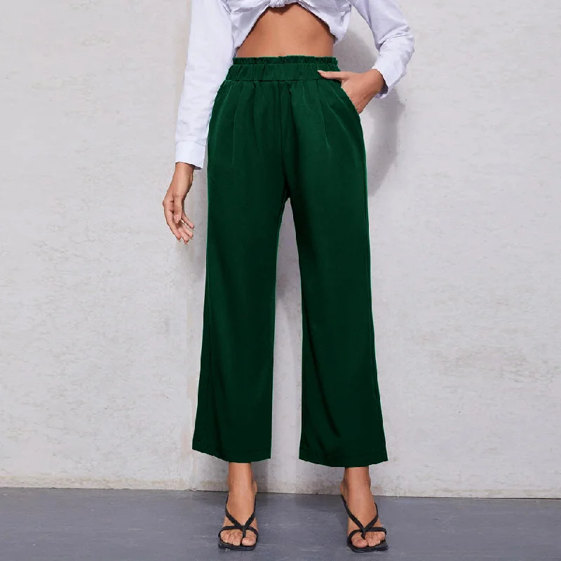 Elastic Waist Wide Leg Casual Loose Wholesale Pants For Women Cool Women's Skate