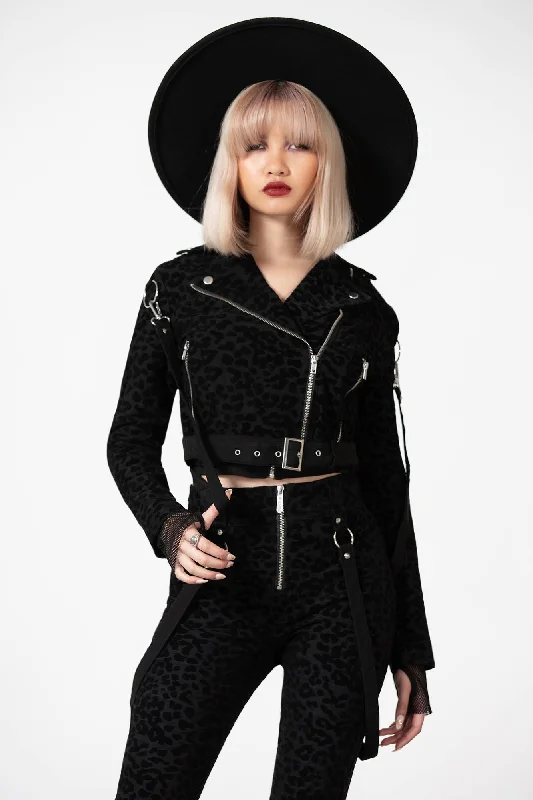 Demon Claw Biker Jacket Elegant Women's Formal 