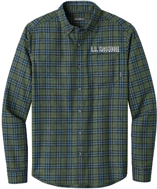 Eddie Bauer Long Sleeve Favorite Flannel Plaid Shirt Business