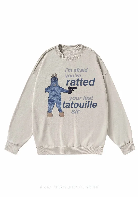 Ratted Last Tatouille Y2K Washed Sweatshirts Cherrykitten Earthy Women's Hemp - based