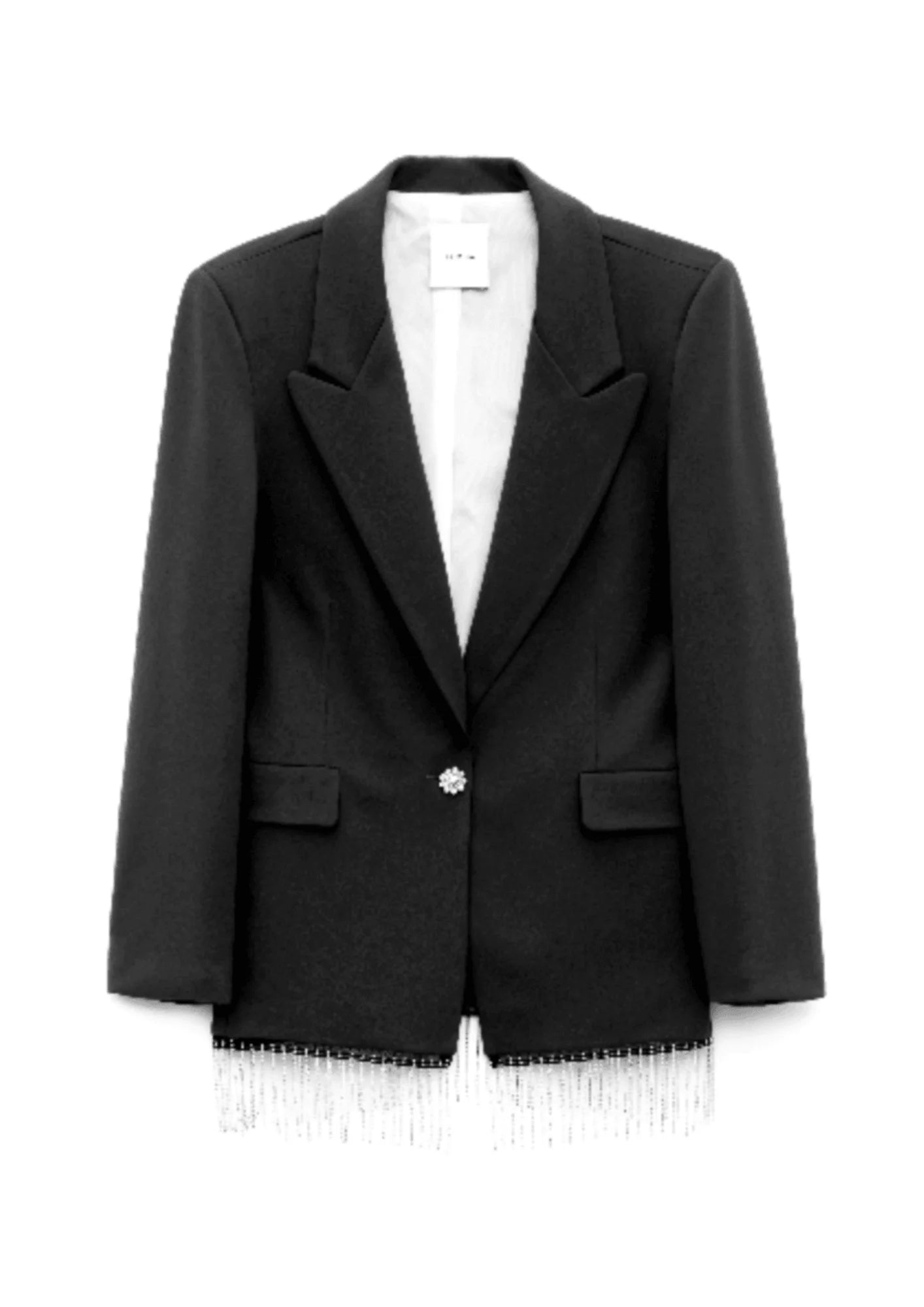 BLACK BLAZER Artistic Women's Hand - painted