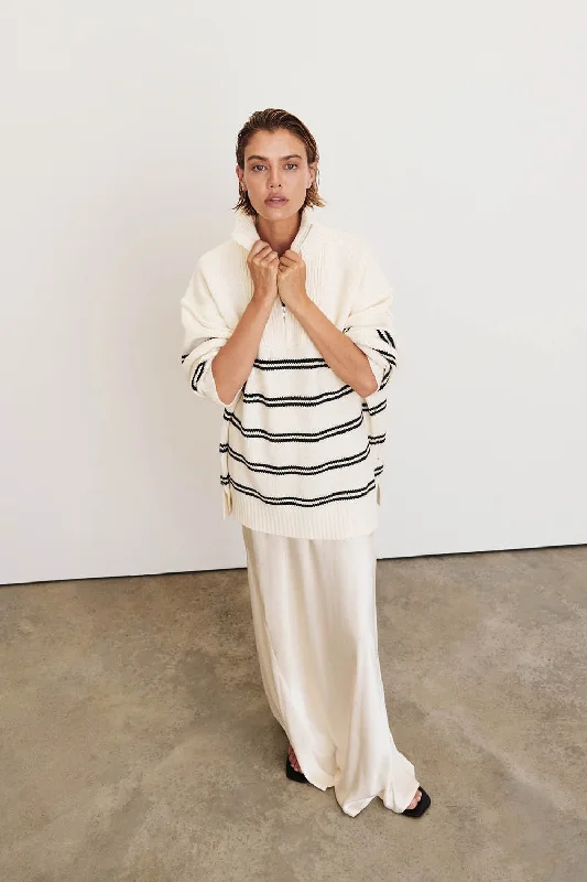 KATE CREAM STRIPE KNIT JUMPER Bold Women's Statement