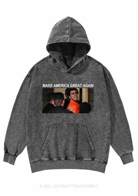 Luigi Yelling Y2K Washed Hoodie Cherrykitten garde