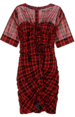 Wallace Cotton Linen Dress Hip Women's Retro