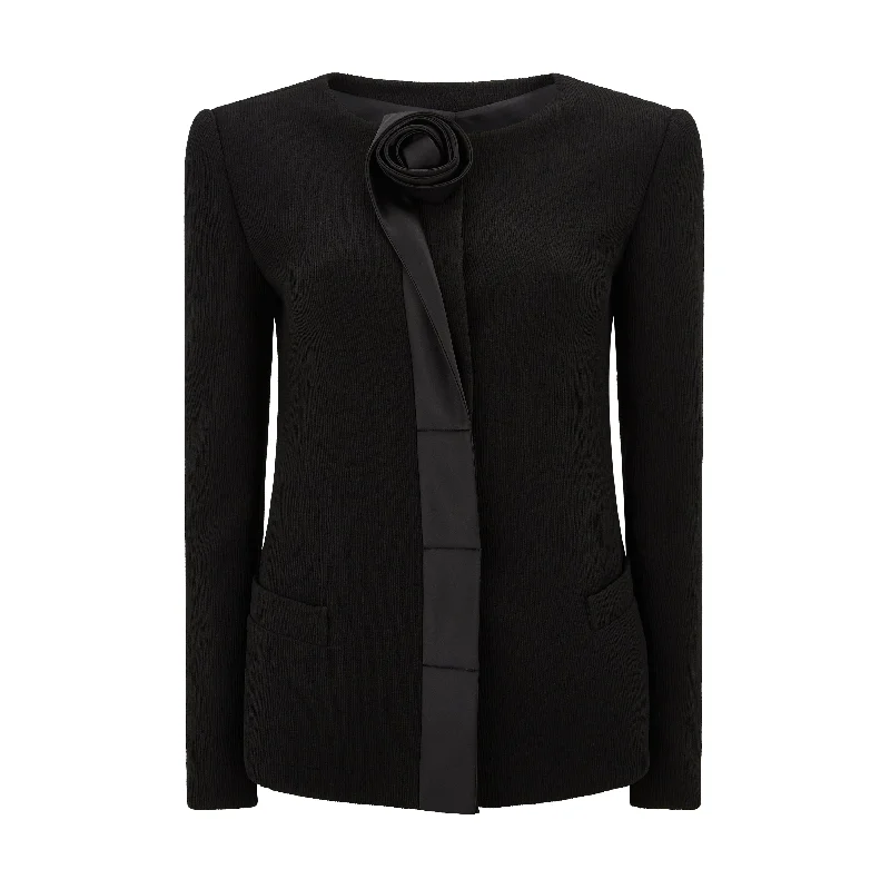 Tailored Rose Jacket Classic Women's Pin - striped