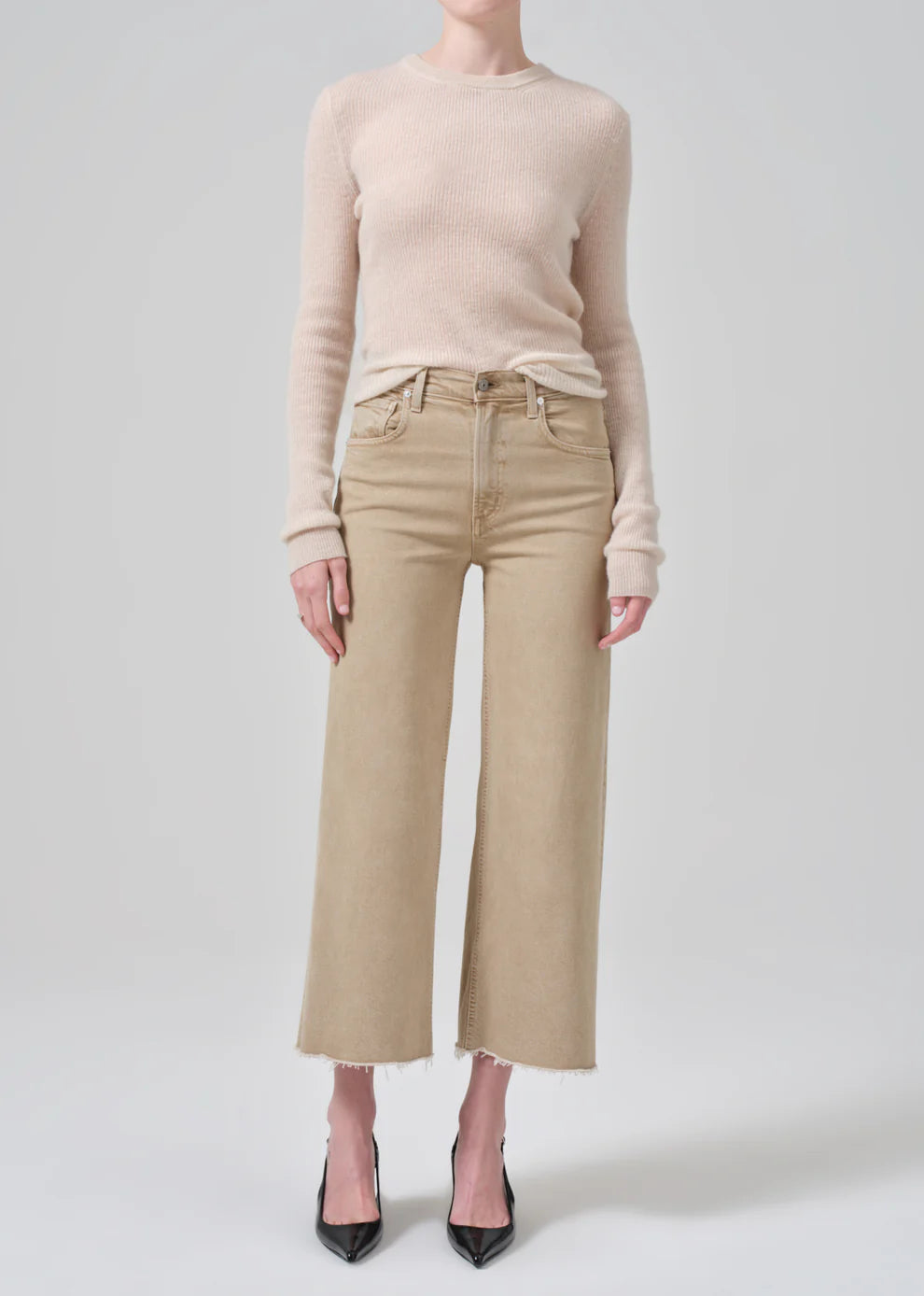 Lyra Crop Jean - Porcini Casual Women's Japanese 