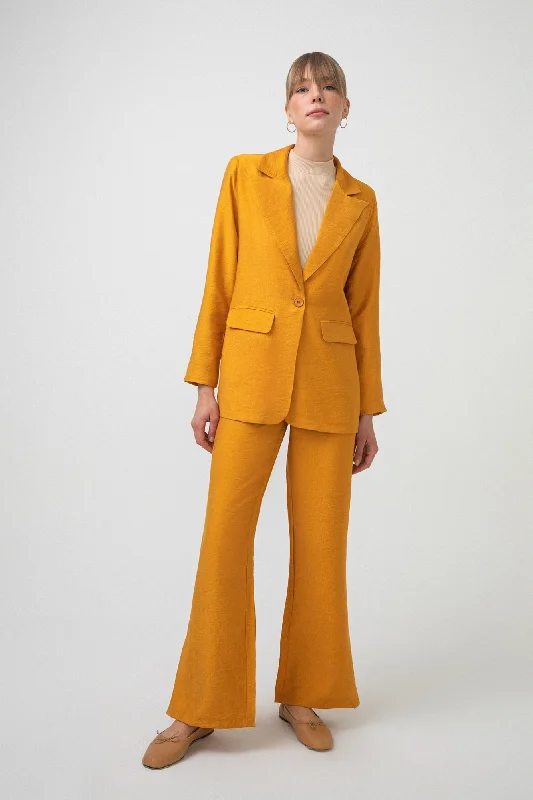 BASIC TROUSERS WITH SIDE SLIT Bohemian Women's Free