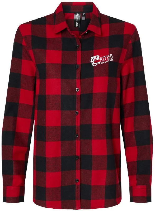 Burnside Ladies Boyfriend Flannel Sporty Women's Tennis