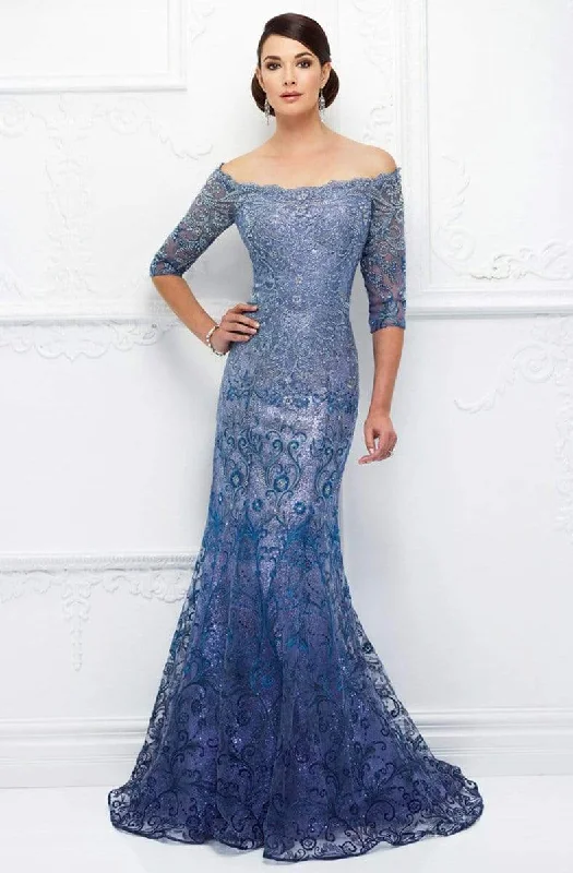 Ivonne D for Mon Cheri - 118D07 Ombre Sequined Tulle Mother of the Groom Gown Disco