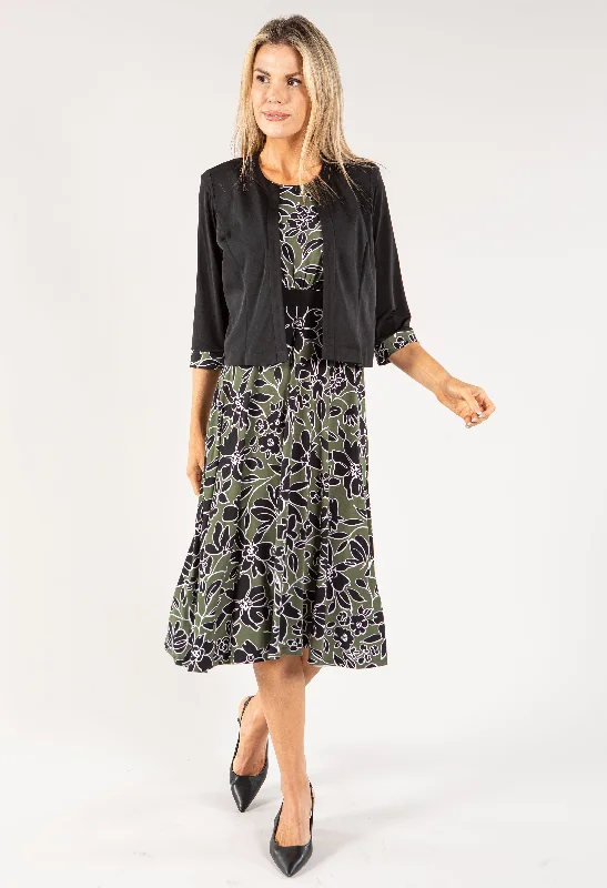 2 Piece Floral Dress and Jackets Contemporary 