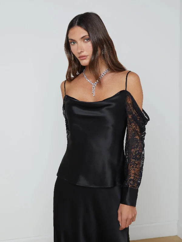 Zion Silk Blouse Dapper Women's 1920S