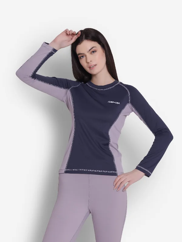 JUMP USA Full-Sleeves Round-Neck T-Shirt For Women Cool Women's Skate