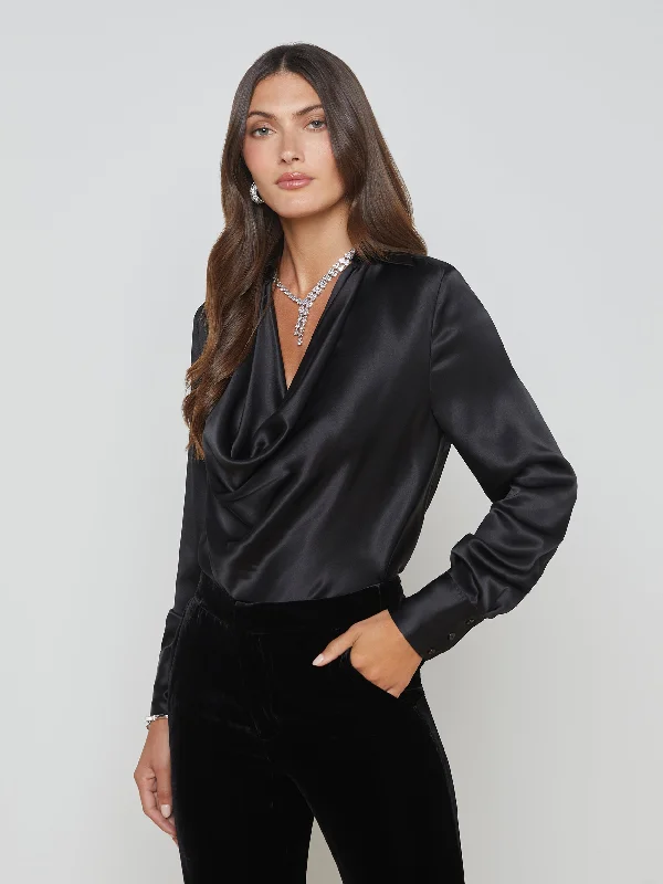 Lotus Silk Blouse Youthful Women's Anime - inspired