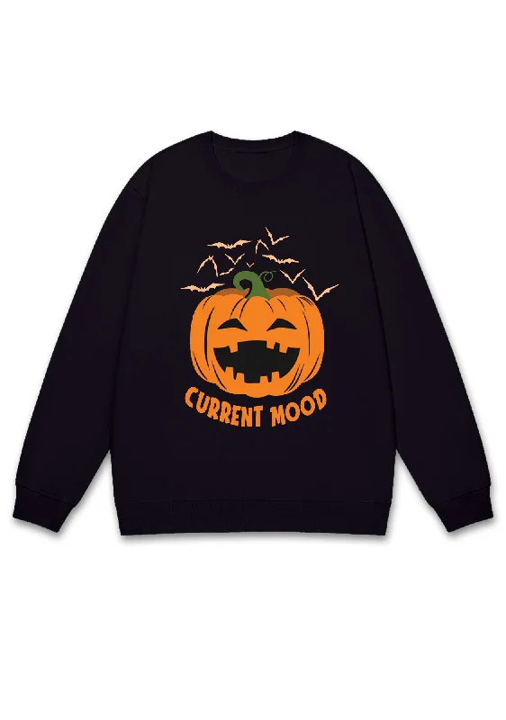 Pumpkin Current Mood Halloween Y2K Sweatshirt Cherrykitten Dynamic Women's High - energy Pumpkin Current Mood Halloween Y2K Sweatshirt Cherrykitten Dynamic Women's High - energy
