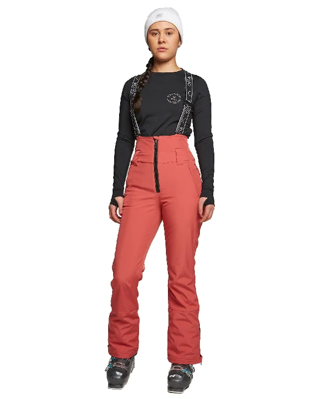 SOFTSHELL HIGH RISE PANT - MINERAL RED Edgy Women's Punk