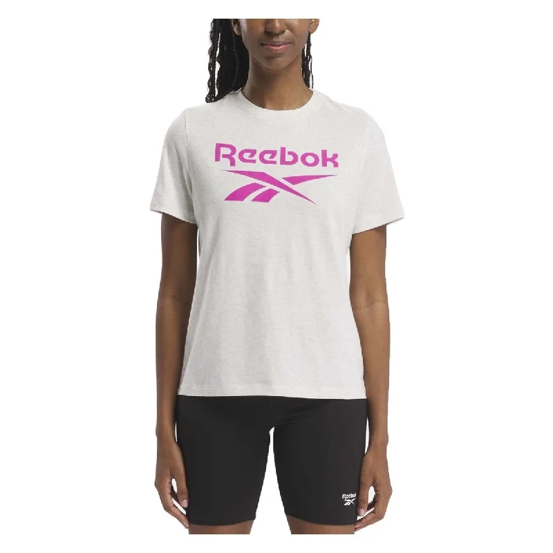 REEBOK WOMEN'S LOGO PINK TEE Sustainable Organic