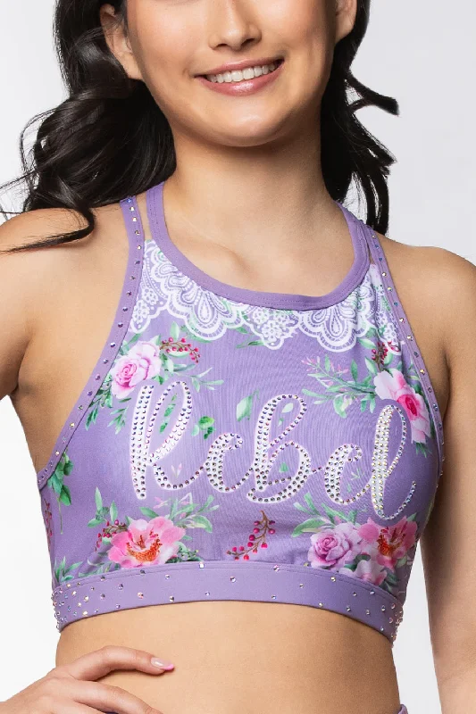 Paulette Sports Bra in Blooming Bouquet Monochromatic All - in - one