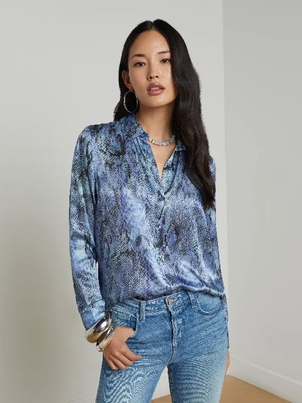 Tyler Silk Blouse Sporty Women's Athleisure 