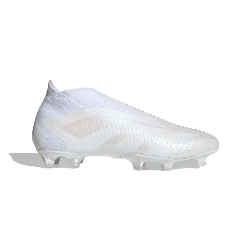 ADIDAS PREDATOR ACCURACY+ FIRM GROUND SOCCER CLEATS-Cloud White / Cloud White / Cloud White French